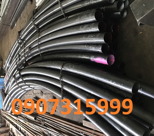 Gia công uốn ống thép phi 114 (D114) lò dầu, lò hơi