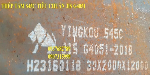 Thép tấm S45C dày 30ly tiêu chuẩn JIS G4051