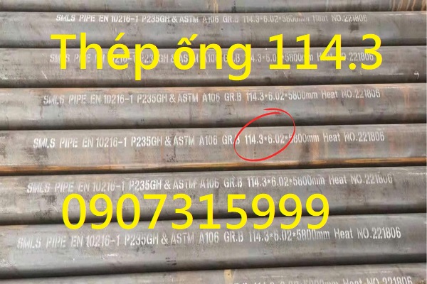 Thép ống đúc phi 114.3x5.5 ( dày 5.5mm/ly/li)