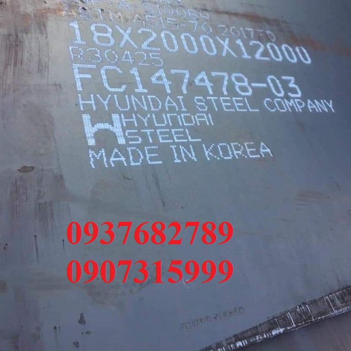 THÉP TẤM CHỊU NHIỆT ASTM A515 DÀY 18mm x 2000mm x 12000mm MADE IN KOREA