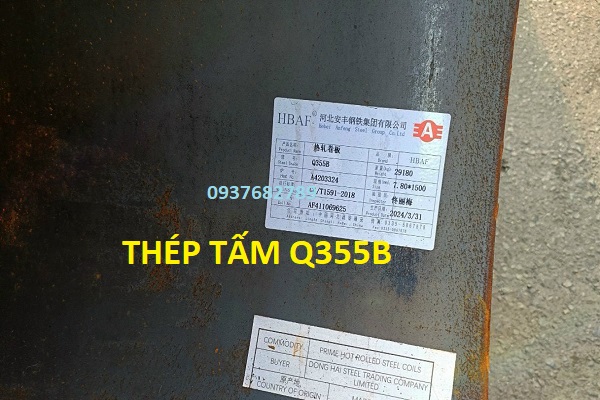 THÉP TẤM Q355B TIÊU CHUẨN GB/T1591 TRUNG QUỐC