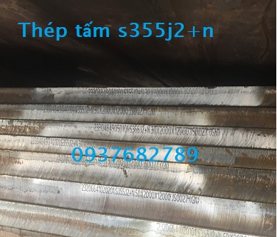 THÉP TẤM S355J2 + N dày 40mm 45mm 50mm 55mm 60mm 65mm 70mm 75mm 80mm 