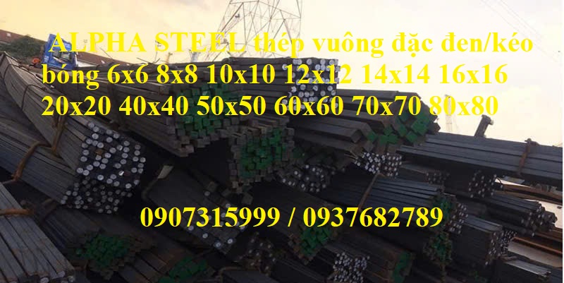 Thép vuông đặc 22x22-Thép vuông đặc kéo bóng 22x22-Thép vuông đặc chuốt bóng 22x22