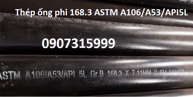 Thép ống đúc phi 168.3x10.97 ( dày 10.97mm/ly/li)