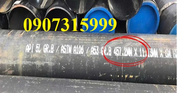 Thép ống phi 457 dày 9.53mm/ly/li