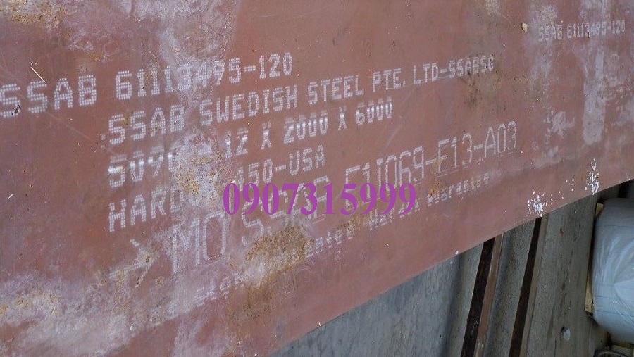 Thép tấm hardox 450