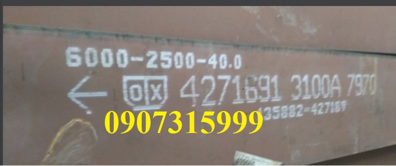 Thép tấm hardox 500 dày 40mm
