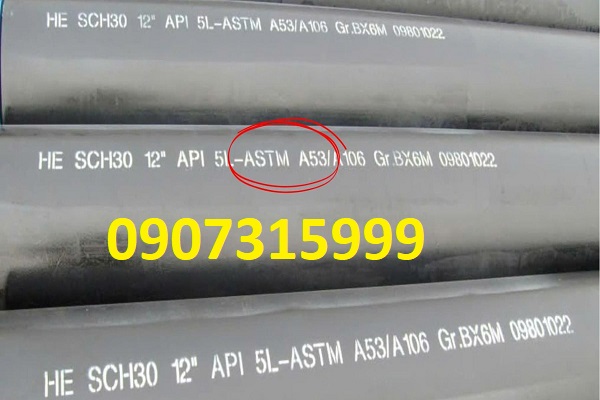 Thép ống đúc phi 323.5 DN300 theo tiêu chuẩn ASTM A53 Gr.B