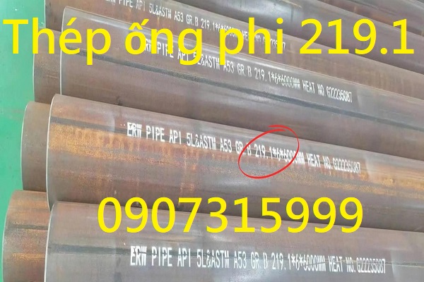 Thép ống đúc phi 219.1x20.62 ( dày 20.62mm/ly/li)