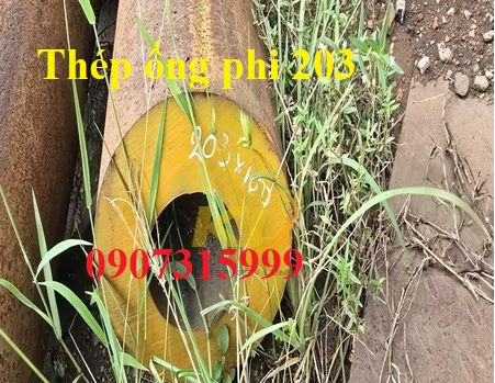 Thép ống phi 203x55mm (dày 55mm/35ly/55li) 