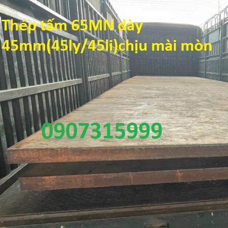 Thép tấm 65MN dày 45mm(ly/li) Trung Quốc