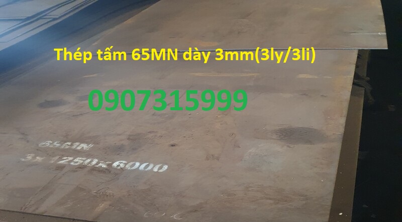 Thép tấm 65MN dày 3mm(3ly/3li)