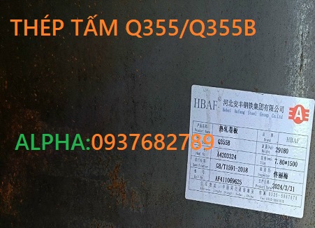 Thép tấm Q355B dày 10mm