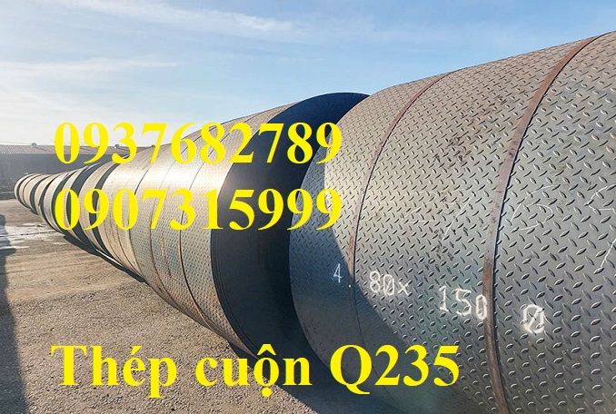 Thép tấm gân Q235 dày 4.8mm, 5mm, 5.8mm, 6mm Trung Quốc tiêu chuẩn GB/T 33974-2017