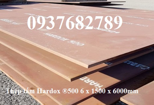 THÉP TẤM HARDOX 500 DÀY 16MM