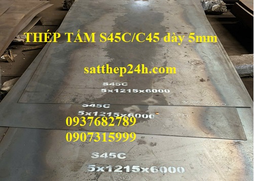 THÉP TẤM S45C DÀY 5MM/ THÉP TẤM S45C DÀY 5LY / THÉP TẤM S45C DÀY 5LI