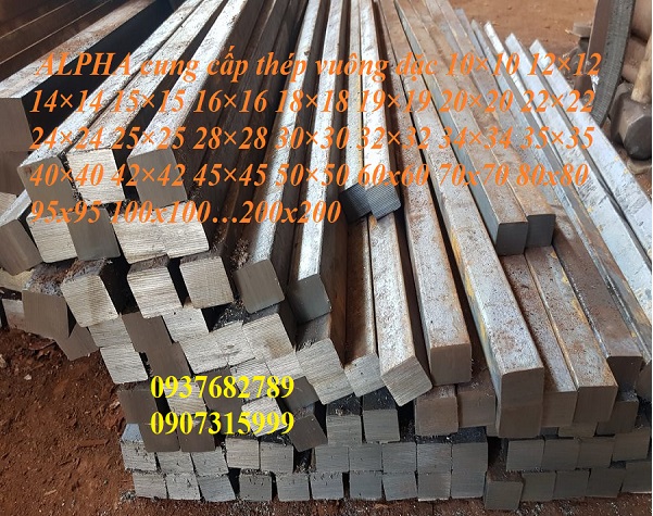  Bảng giá thép vuông đặc đen/kéo bóng 6x6 8x8 10x10 12x12 14x14 16x16 20x20 40x40