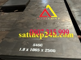 Thép tấm S45C dày 1,8mm / 1,8ly / 1,8li
