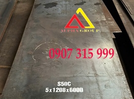 Thép tấm S50C dày 5MM/5LY YINGKOU Trung Quốc theo tiêu chuẩn JIS G4051