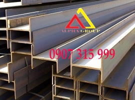 Thép hình I150x75x5.5x9.5x6/12m(17.1kg/m) mác thép SS400, A36, Q235B