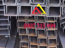 Thép hình U100x42x3x6m mác thép A36, SS400, Q235B, TCVN (33kg/cây)