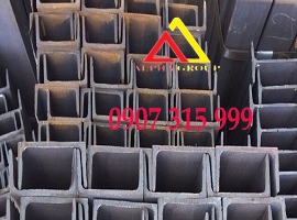 Thép hình U100x42x4.5x6m mác thép A36, SS400, Q235B, TCVN (42kg/cây)