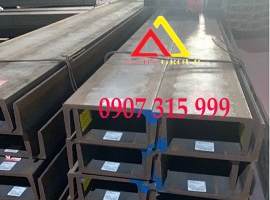 Thép hình U100x45x3.8x6m mác thép A36, SS400, Q235B, TCVN (43.02kg/cây)