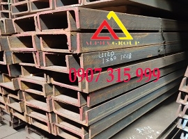 Thép hình U120x48x3.5x4.7x6m mác thép A36, SS400, Q235B, TCVN (43kg/cây)