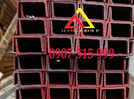 Thép hình U120x50x4x6m mác thép A36, SS400, Q235B, TCVN (41.52kg/cây)