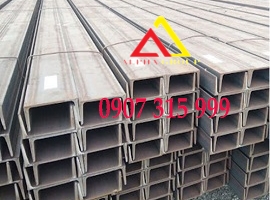 Thép hình U120x50x5x6m mác thép A36, SS400, Q235B, TCVN (55.80kg/cây)