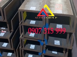 Thép hình U400x100x10.5x12m mác thép A36, SS400, Q235B( 707.16kg/cây)