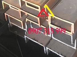 Thép hình U400x100x10.5x12m mác thép A36, SS400, Q235B( 576kg/cây)