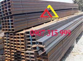 Thép hình U400x125x13x12m mác thép A36, SS400, Q235B( 720kg/cây)
