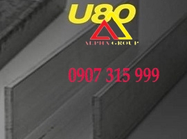 Thép hình U80x38x3x6m mác thép A36, SS400, Q235B, TCVN (21.84kg/cây)