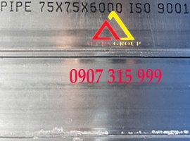 Thép hộp 75x75x6 dày 6 mm/ly