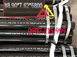 Thép ống phi 90x7.62( dày 90x7.62mm/ly/li) ASTM A53/A106 API5L GR.B