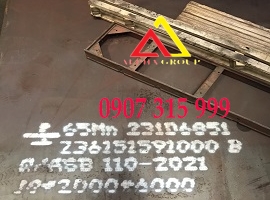 Thép tấm 65MN dày 24mm(24ly/24li)chịu mài mòn, hợp kim mangan, carbon cao