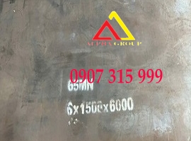 Thép tấm 65MN dày 6mm(6ly/6li)chịu mài mòn, hợp kim mangan, carbon cao