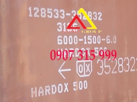 THÉP TẤM HARDOX 500 DÀY 6MM/6LI /6LY