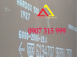 Thép tấm hardox 500 dày 25mm