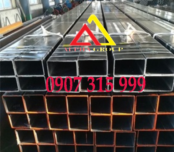 (CHỮ NHẬT)THÉP HỘP 60X120X2.3MM/120X60X2.3MM dày 2.3ly 