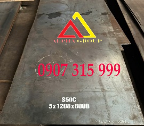 Thép tấm S50C dày 5MM/5LY YINGKOU Trung Quốc theo tiêu chuẩn JIS G4051