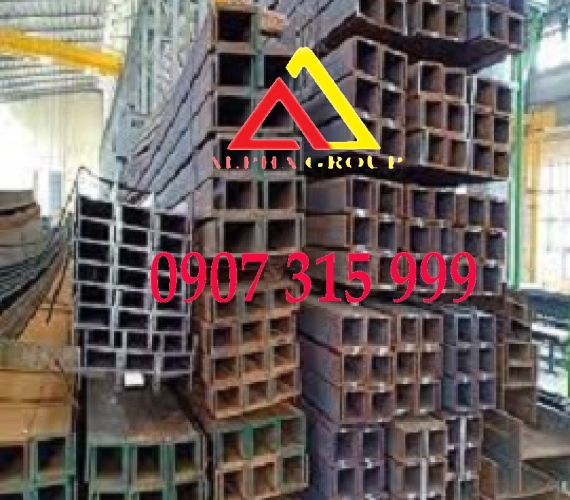 Thép hình U140x52x4.5x6m mác thép A36, SS400, Q235B, TCVN (57kg/cây)