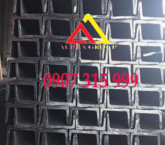 THÉP HÌNH U65X30X4X4X6M mác thép A36, SS400, CT3, Q235B (22 kg/cây)