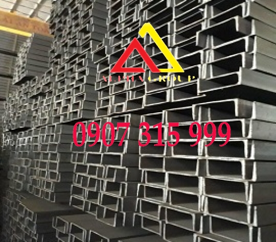 THÉP HÌNH U80x38x2.7x3.5x 6m mác thép A36, SS400, Q235B (24kg/cây)