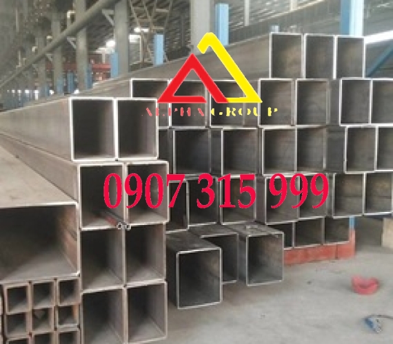 Thép hộp(sắt hộp) 120x200x8x6000mm dày 8mmlyli có khối lượng 229.09kg/cây6m
