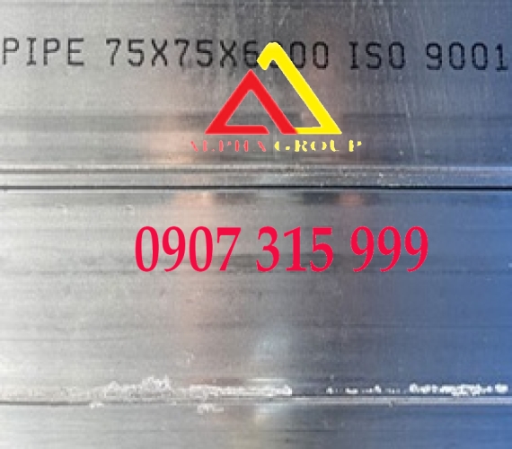 Thép hộp 75x75x6 dày 6 mm/ly