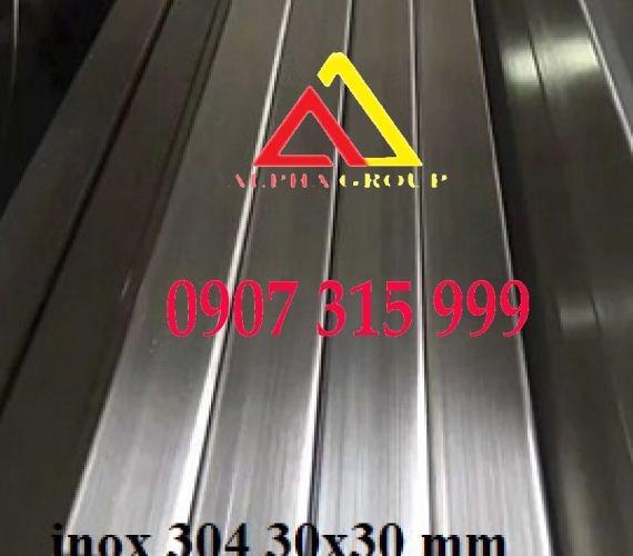 Thép hộp inox 304  30x30 mm 6dem, 7dem, 8dem, 9dem, 1mm, 1.2mm, 1.5mm, 2mm