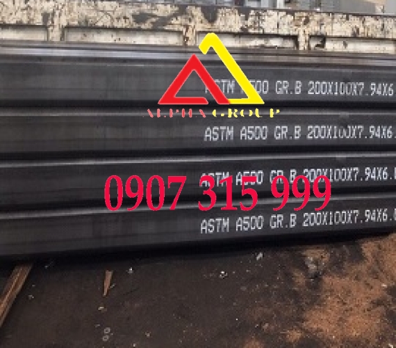 Thép hộp vuông tiêu chuẩn ASTM A500 Gr(A/BC/D)