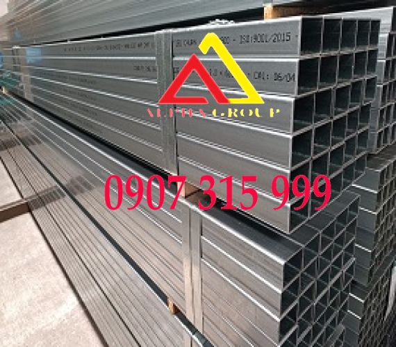 Thép hộp vuông 50x50x6x6000mm có khối lượng =8.29kg/ mét